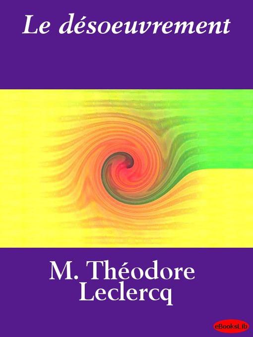 Le désoeuvrement (eBook)